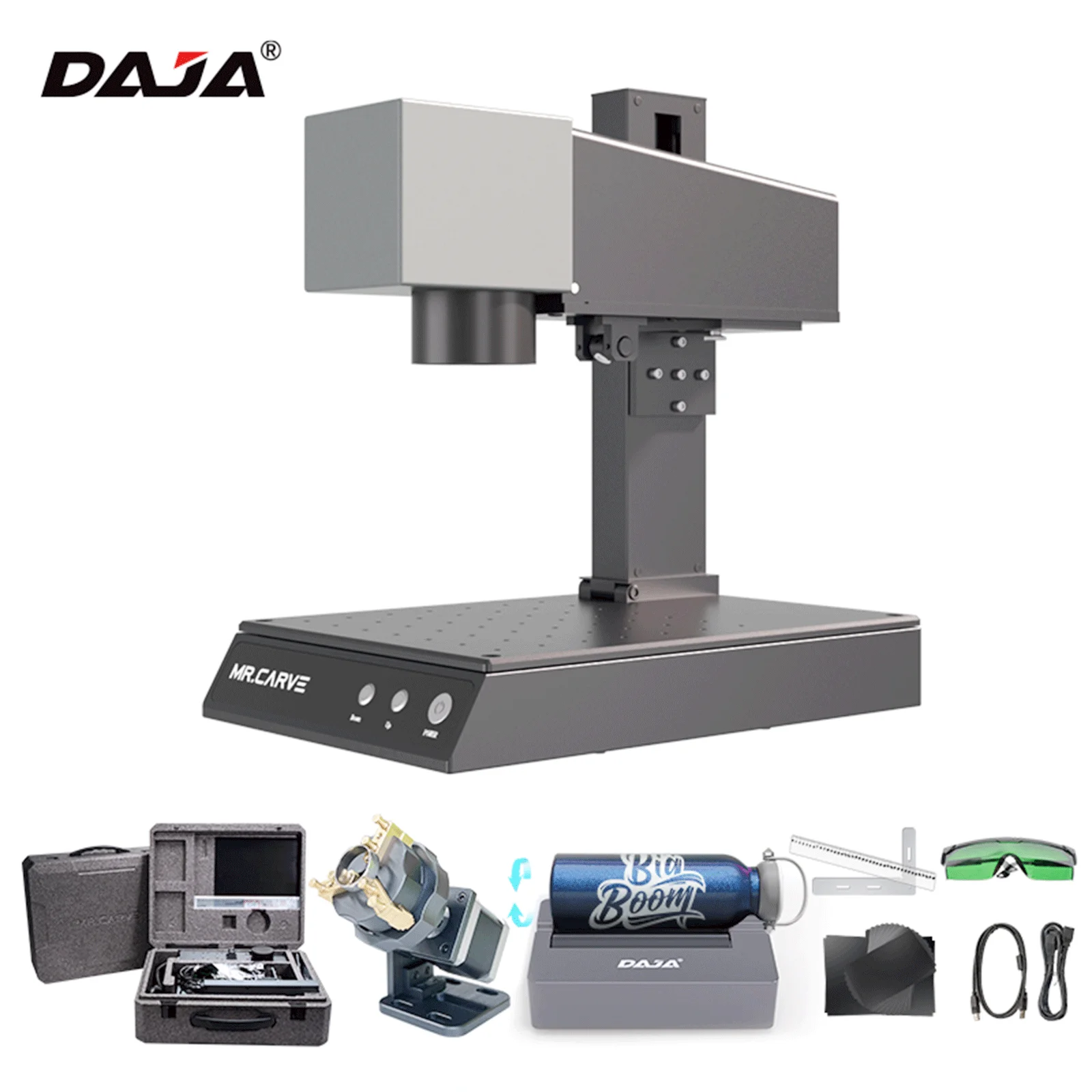 Mini DAJA Mr Carve M1 Pro Fiber Laser Engraving Machine Laser Printer Machine Portable All Kinds Of Metal Carving Machine