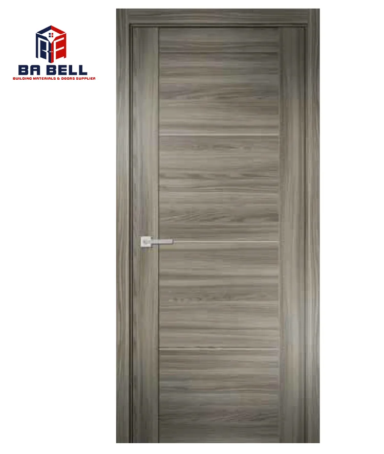 Foshan Door  Modern Design Wood Veneer Mdf Timber Door  Glazed Glass Toilet  Composite Interior Doors