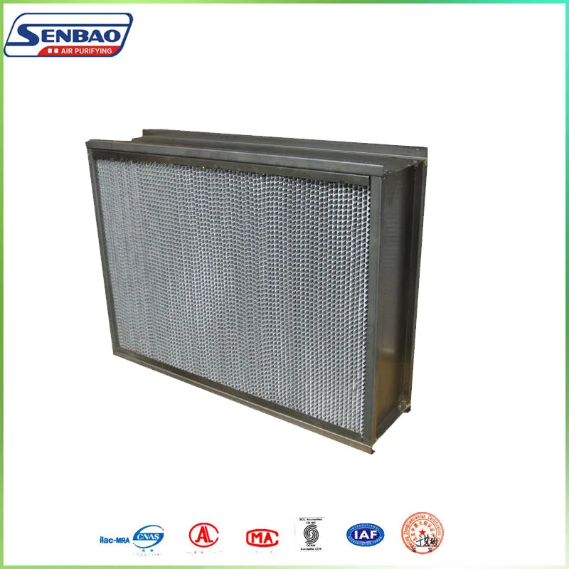 24x24 Inch Hepa Air Filter Glassfiber For Ventilation
