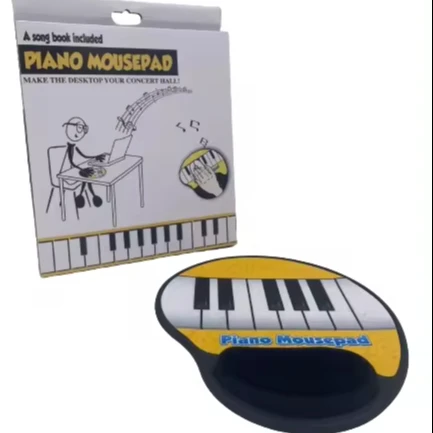 New design Mousepad With Wrist Rest Novelty Gifts Creative Piano Mousepad With Sound Rubber Mousepad Promotional toy Custom