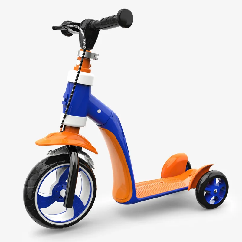 Best Quality Custom 2 in 1 folding 3 wheel Kids Kick Scooter Multifunction Baby Scooter