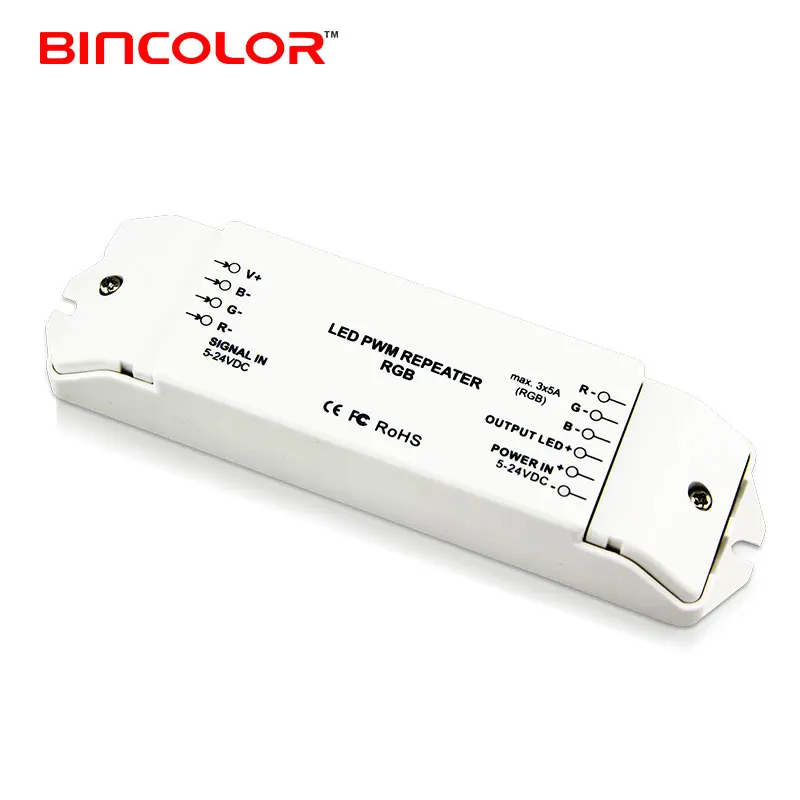 BC-963 DC5-24V led rgb professional high frequency power amplifier repeater with 3 years warranty