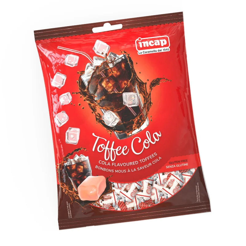 High Quality Italian Incap Bubblegum Flavoured Soft Toffee Candy Pink Chewing Gum Gmo And Gluten Free Toffee Sweet From Italy
