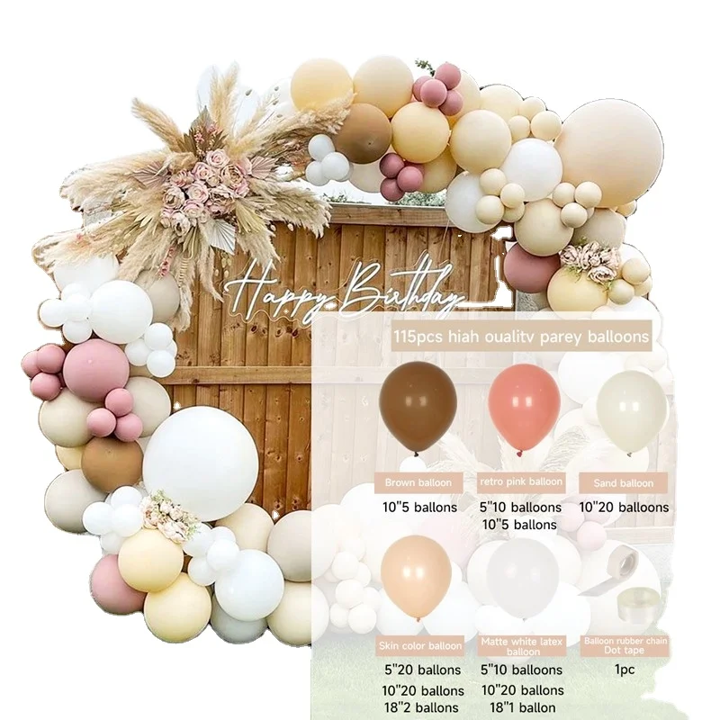 Super September new design Wholesale customization colorful party happy birthday decoration latex balloon set