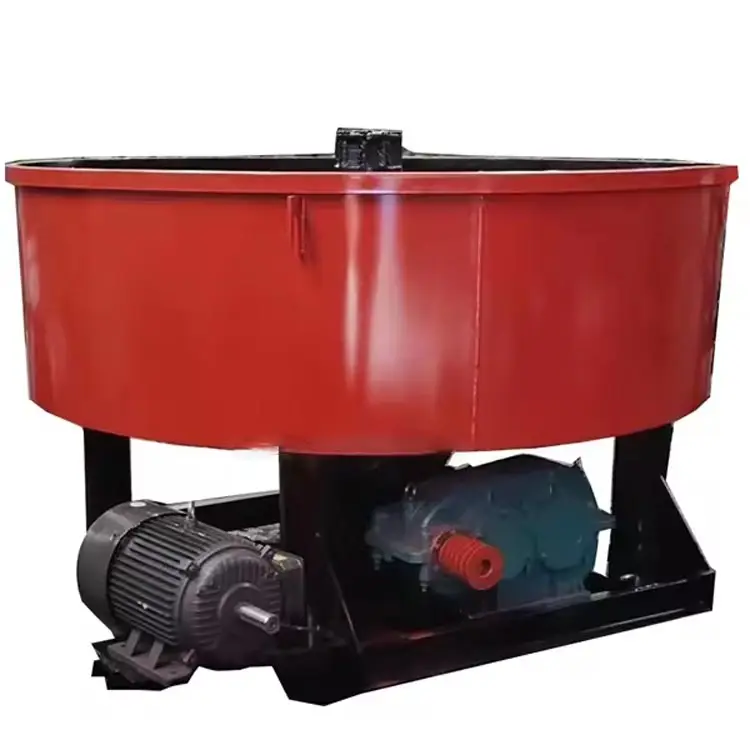 Boiling Small Self-loading Castable Brick Pan Type Mortar Mixer Price China Manual Forced Action Hydraulic Pan Mixer with Large