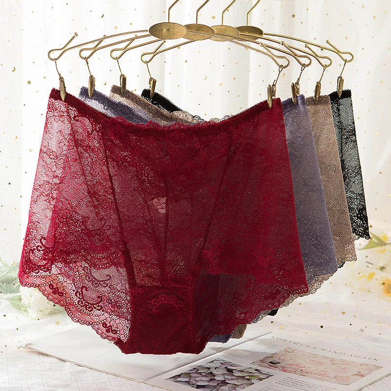 Высотные большие роскошные Новый стильный модный хип повышение прозрачная calcinha de renda фурада женские трусы плавки для мальчика с принтом «seluar dalam Culotte