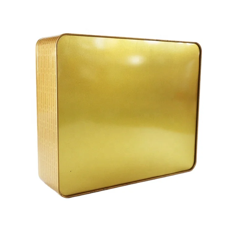 Custom big size metal moon cake packaging gift box