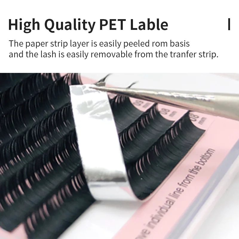 Wholesale super long Mixed Handmade Korean PBT Mink Eyelash Extensions CD Curl Natural Soft Faux Lash Supplies with 16 Lines