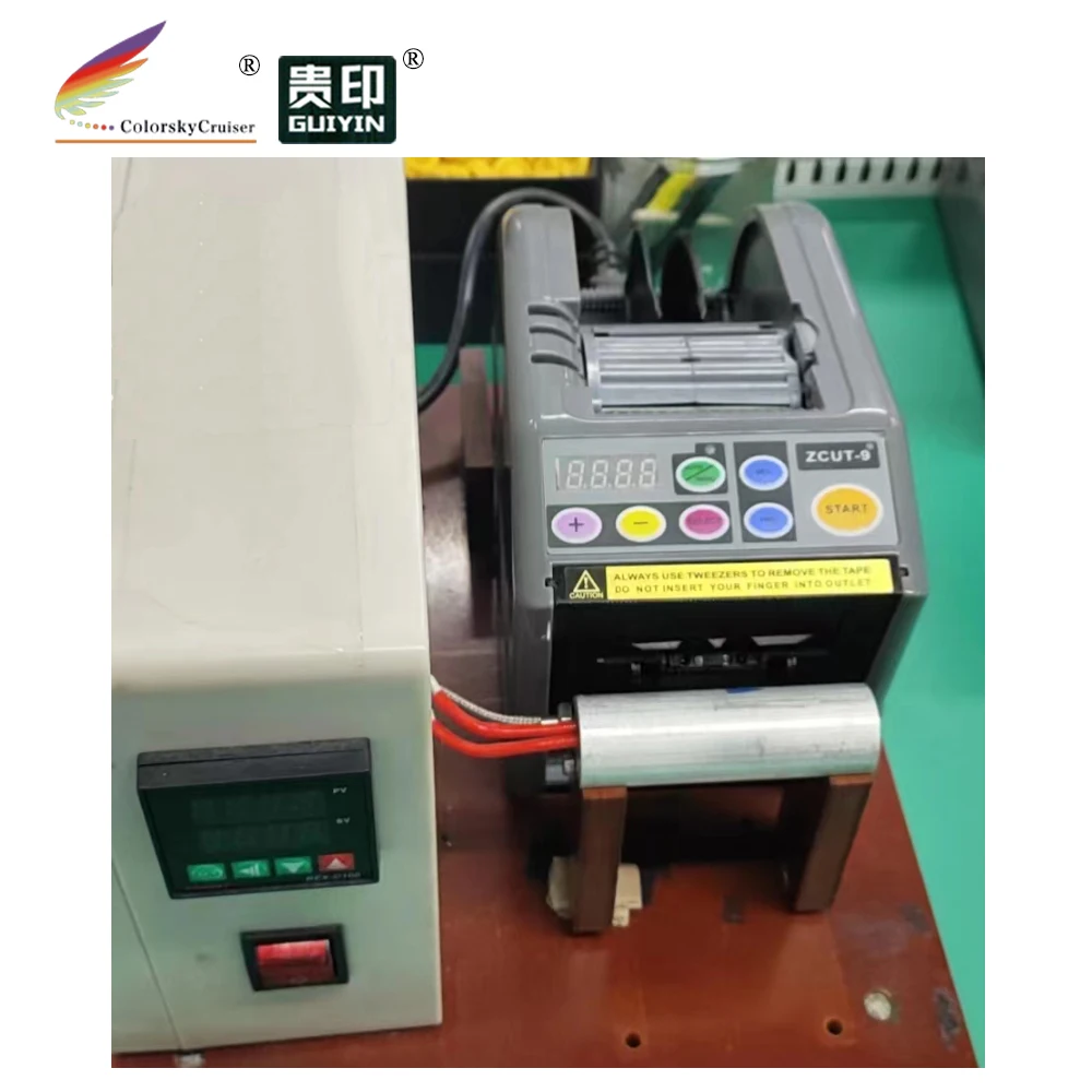 (CS-ACC33) Автоматическая Закаточная синий установка для мерной отрезки ленты устройство машина для картриджа hp запечатывания с Отопительная система 220v или 110v