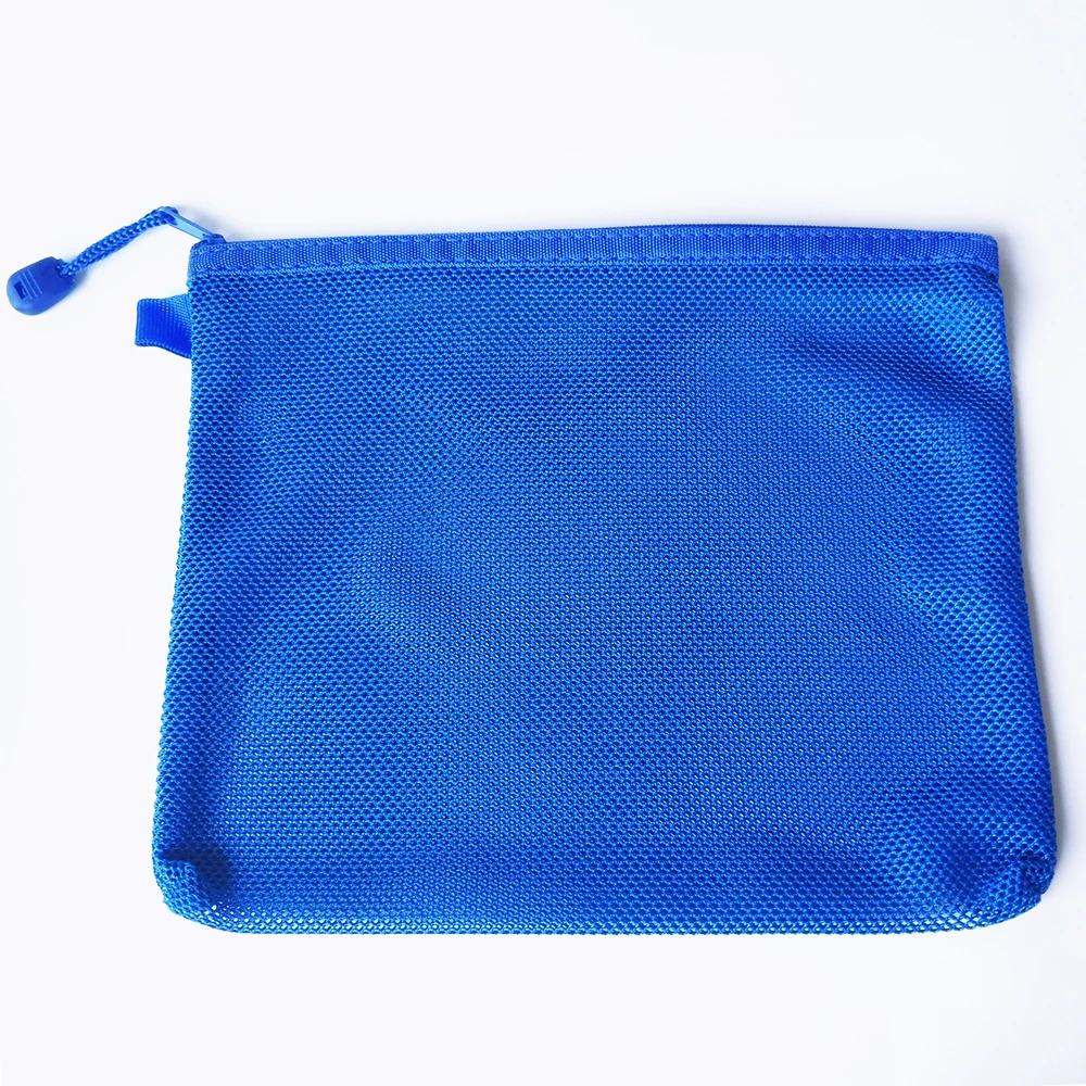 Pencil Pouch Soft Composite Membrane Mesh Bag Large Capacity Pure Zipper pen bag