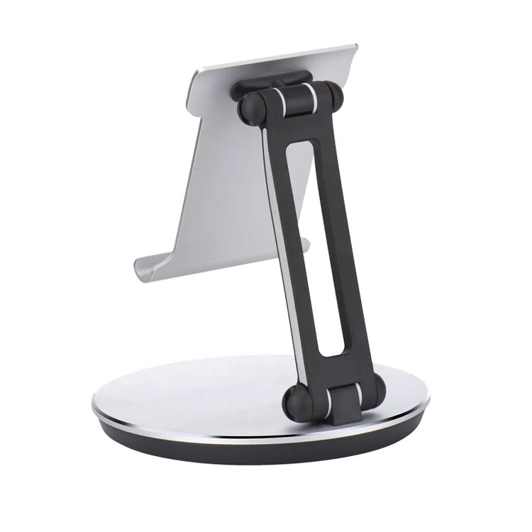 Aluminum Adjustable Dock Cradle Phone Tablet Pad Stand Holder for 14inch iPad PC Samsung Galaxy Ebook Reader