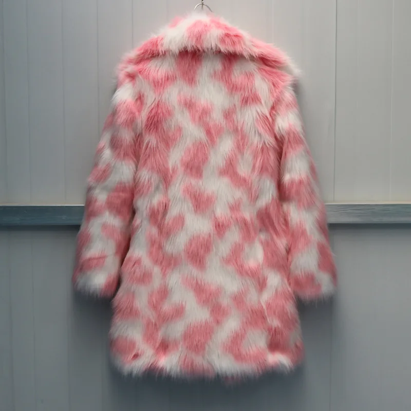 autumn and winter new lady fur coat fox fur coat trim long style trench coat big size in Europe and America women jacket