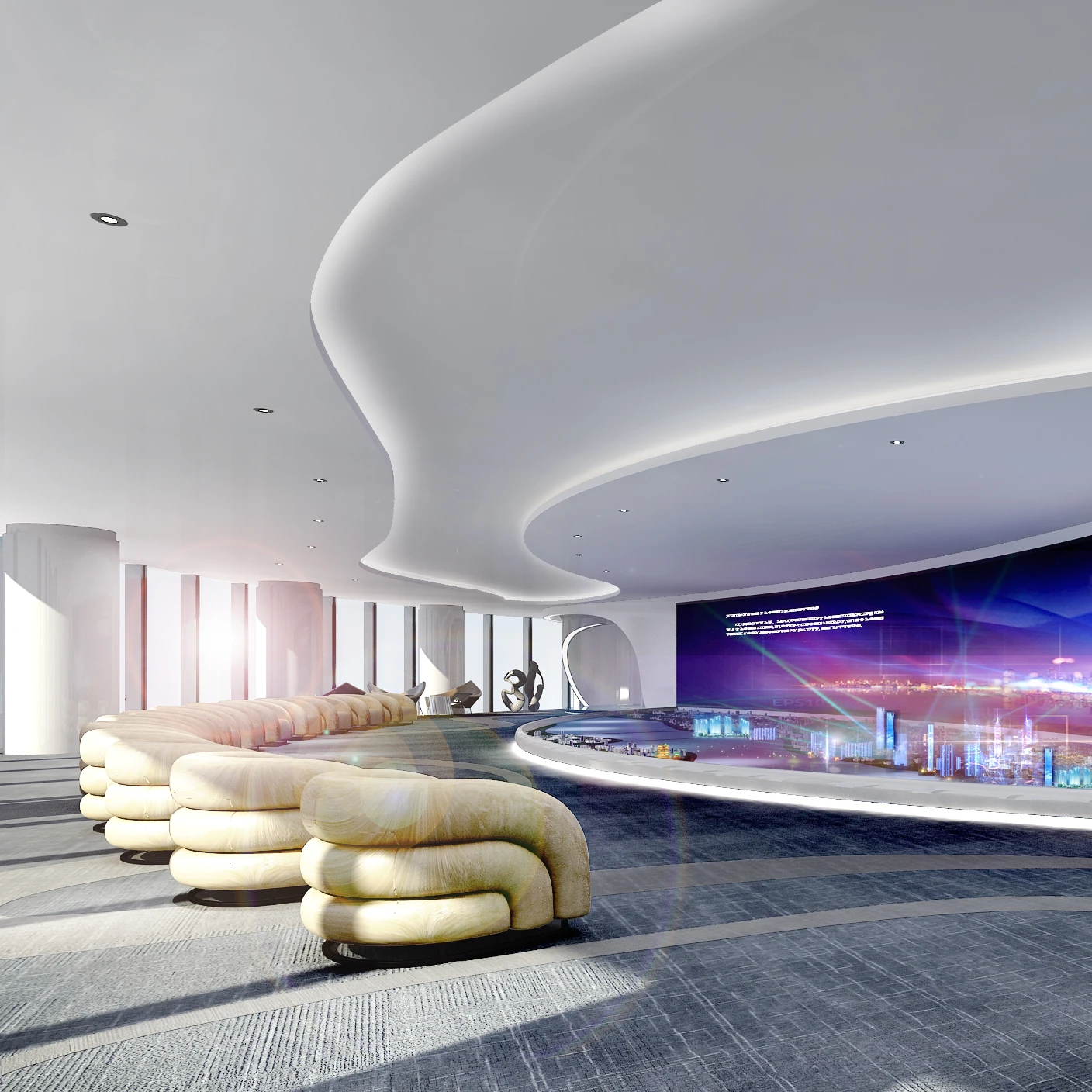 Factory price high quality Custom design GRG Glass-fiber reinforced gypsum ceiling