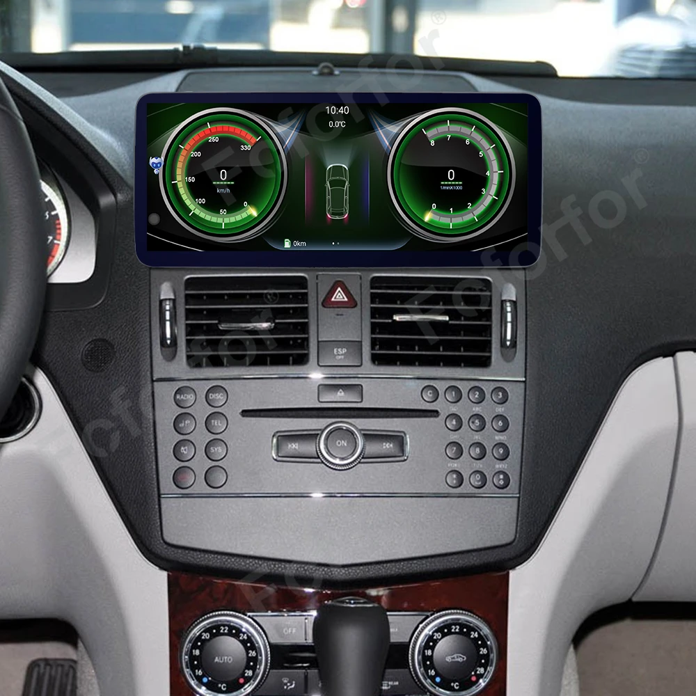 12.3'  Carplay For Mercedes-Benz C-Class 2008-2010 Android 13 Wireless Carplay GPS Navigation Multimedia Player Head Unit