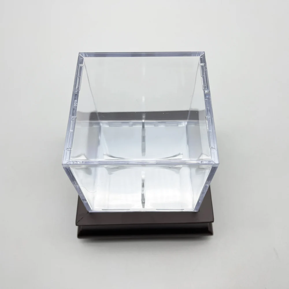 Customized Acrylic clear Counter top Baseball Cube Display box Case baseball holder