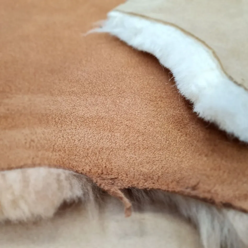 Factory Price Breathable Double Face Sheepskin for Boots Upper Jacket Clothing Medical Use Sheepskin Hides