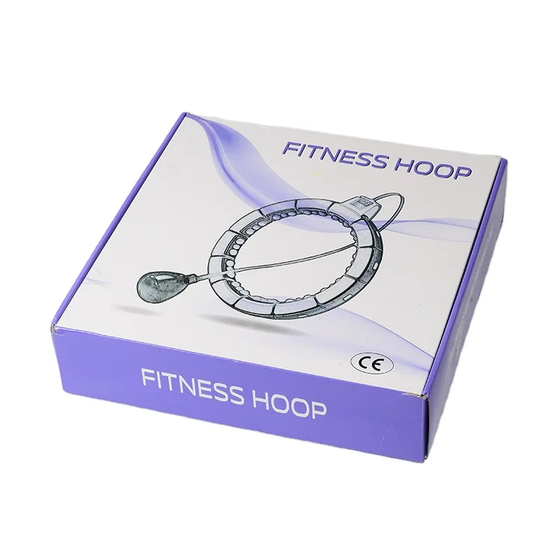 Fitness adjustable smart folding weighted hula ring hoops with led counter