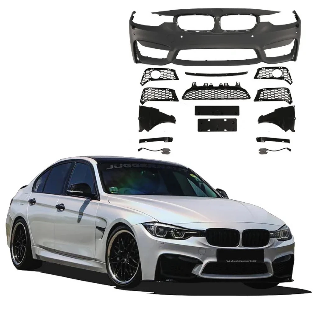 Best selling For BMW 3 series F30 M3 Bodykit PP Front lip bumper side skirt rear fenders body kit