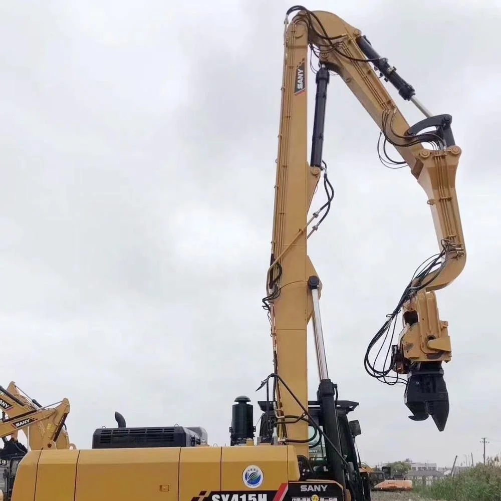 steel pile driving for foundation project for S370LC-V excavator
