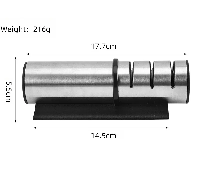 Durable Multi-Function Manual Knife Sharpener Home Kitchen Accessory Tool Metal Type