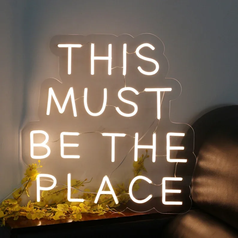 Fast Delivery Custom Personalize Logo customizable led neon open this is must be the place neon sign