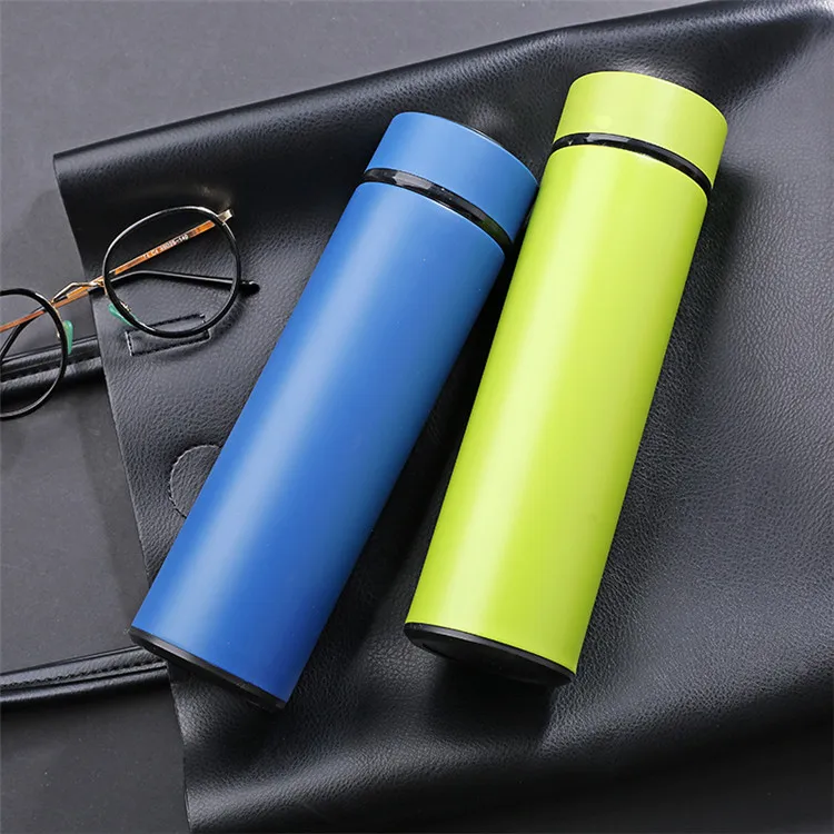 Custom Logo Smart Led Temperature Display Insulation Bottle Sublimation Stainless Steel Intelligent Vacuum Flask