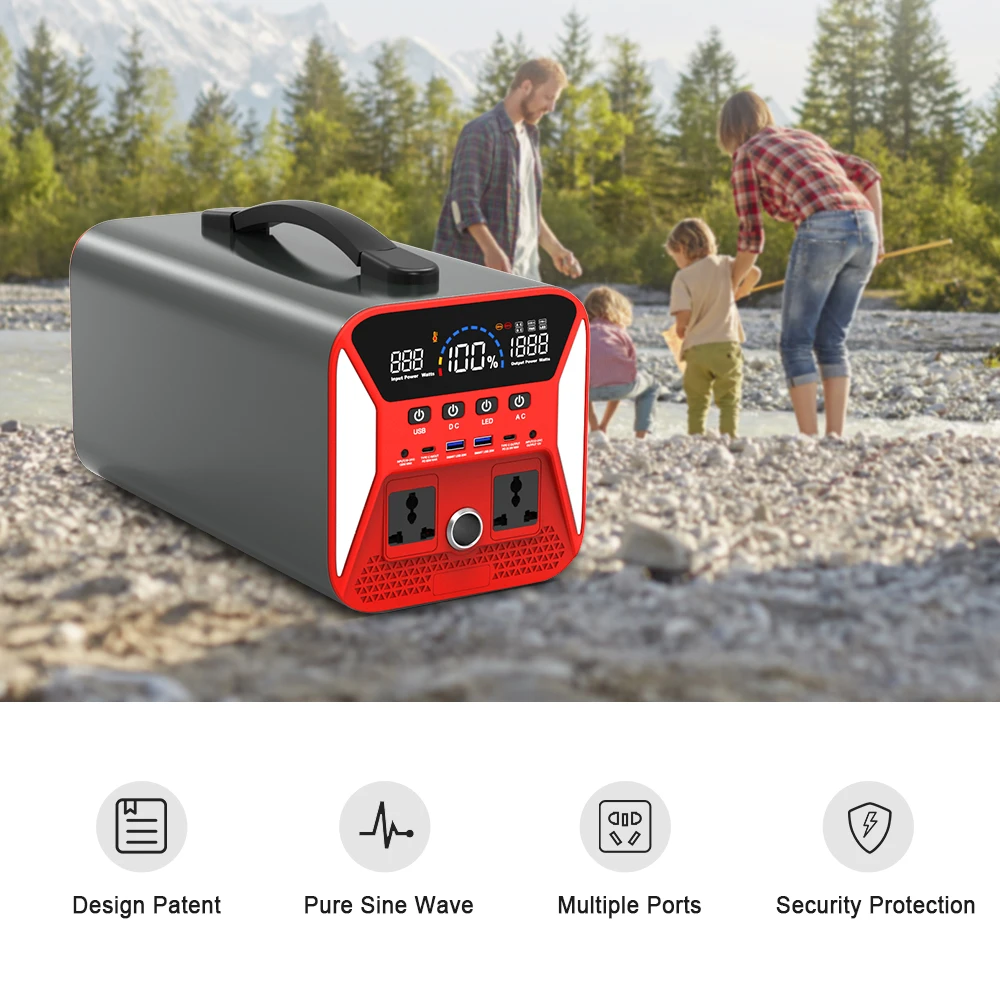 Original Rechargeable Deep Cycle Charging Solar 1000W Eu Warehouse US Stock UPS Lifepo4 Portable Power Station