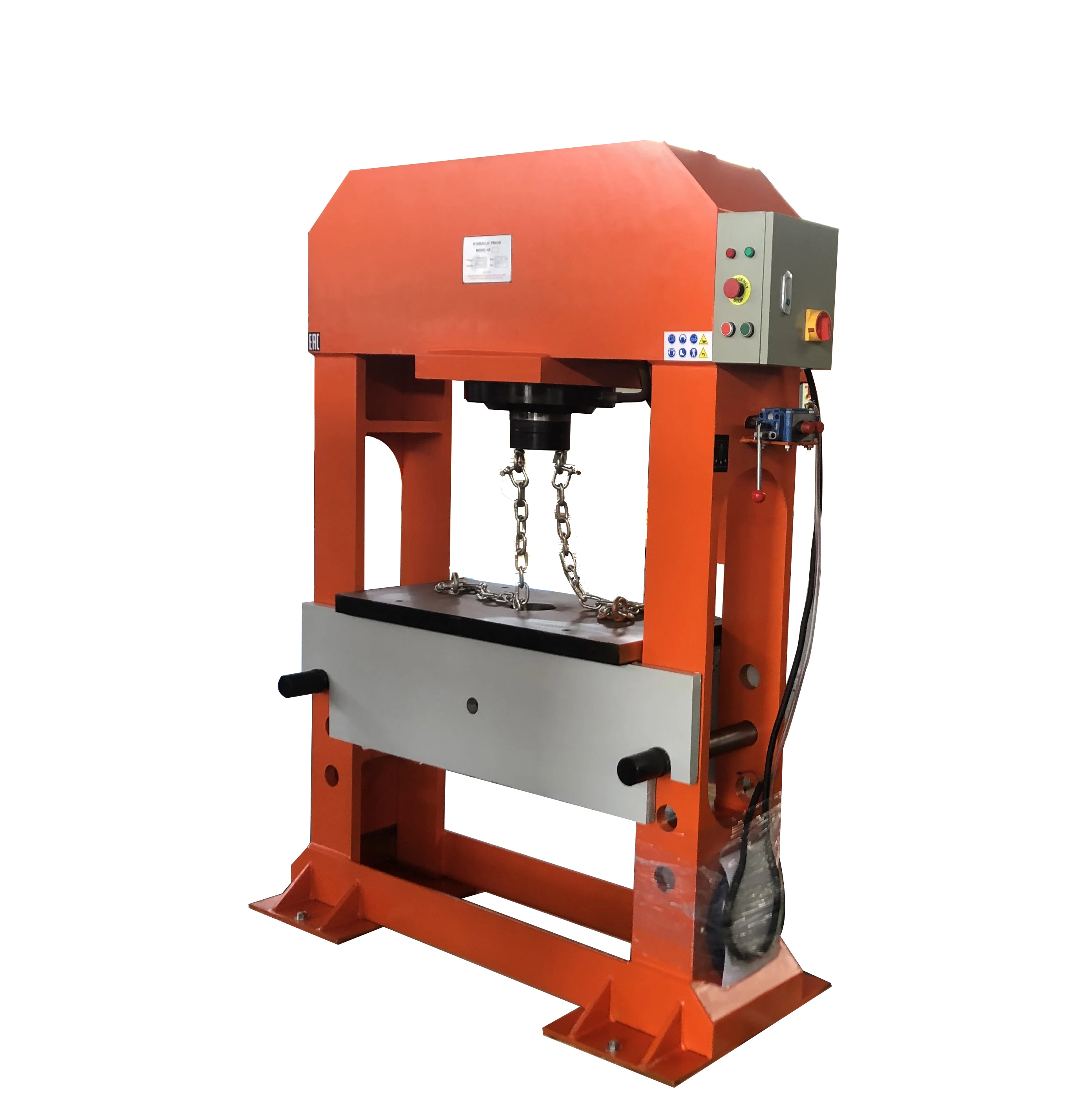 100 Ton Steel Plate  Hydraulic Power Press Machine with full protection Gantry press Cheap