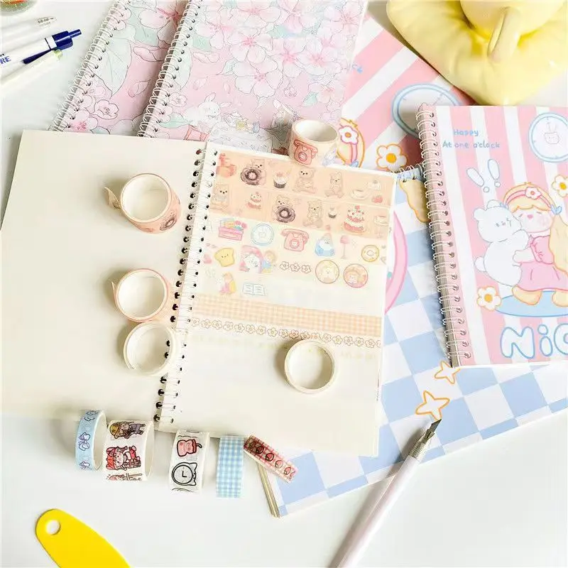 full color spiral release paper sticker sticker book printing