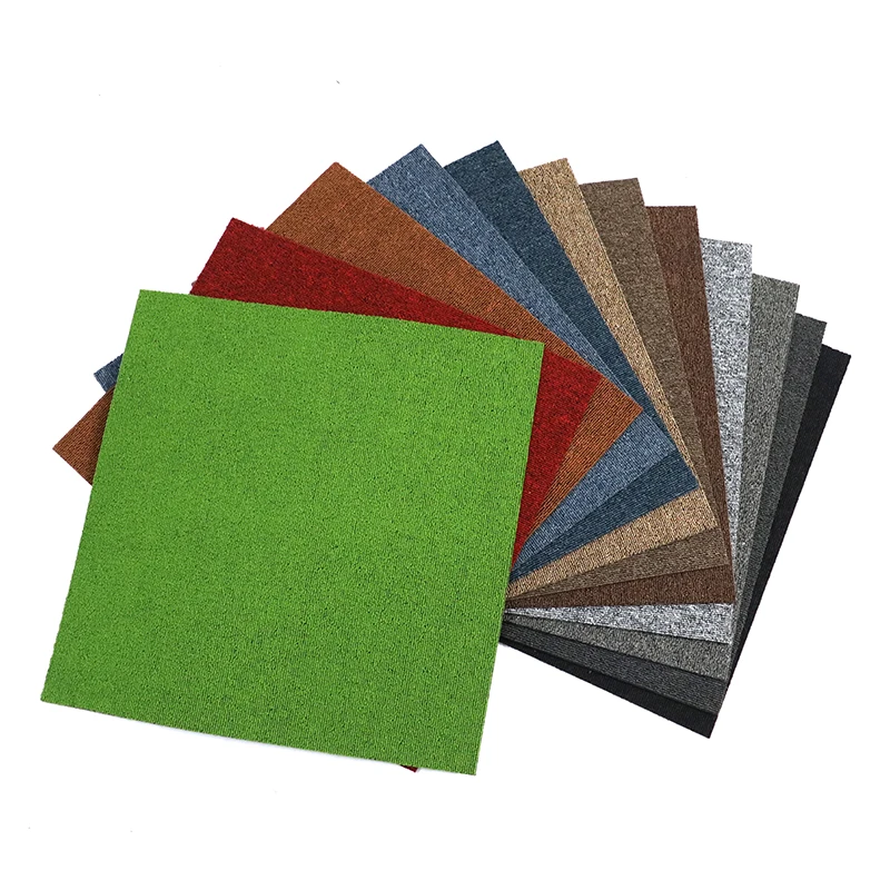 Commercial use Carpet high quality Polypropylene  with bitumen backing 50x50 Office Carpet Tiles