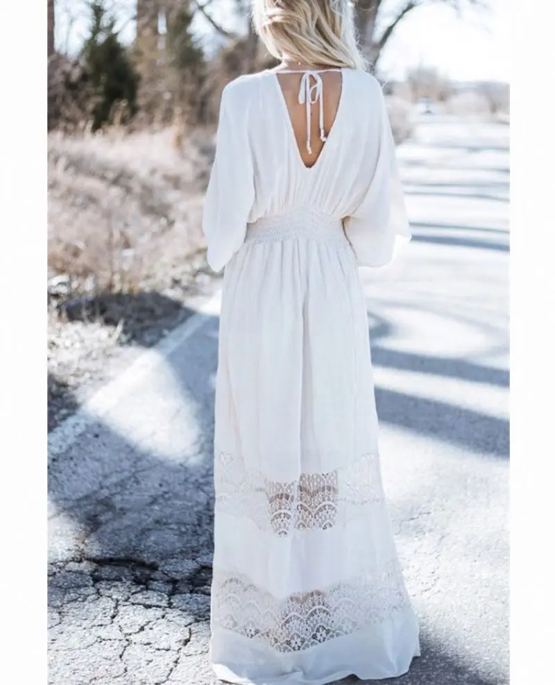 2022 одежда с длинным рукавом пляжные платья в богемном стиле женские с круглым вырезом с цветочным принтом длинное повседневное платье в богемном стиле с рукавами-кимоно