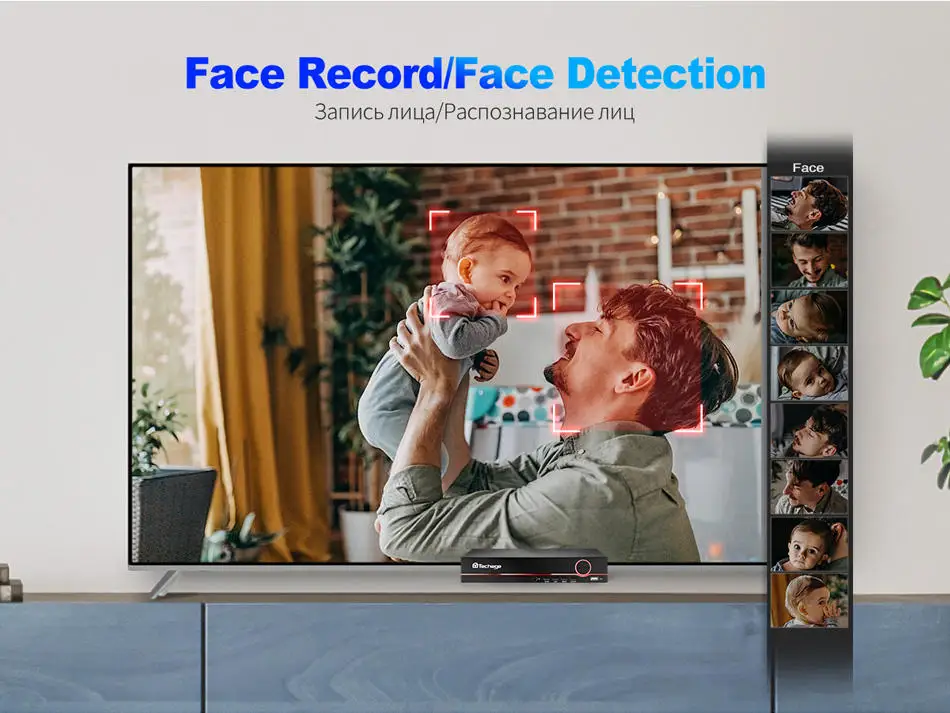4ch 8mp Full Hd Цвет ночного видения интеллигентая (ый) обнаружение лица Poe ip Cctv камера системы видеонаблюдения Nvr