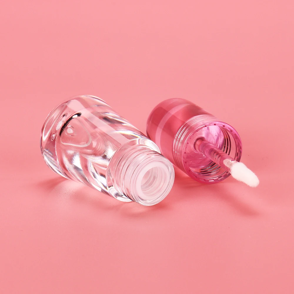 OMI 2.5ML PETG Recyclable Mushroom Shape Lip Gloss Tubes Clear Gradient Color Customizable Empty Plastic Tubes for Lip Oil