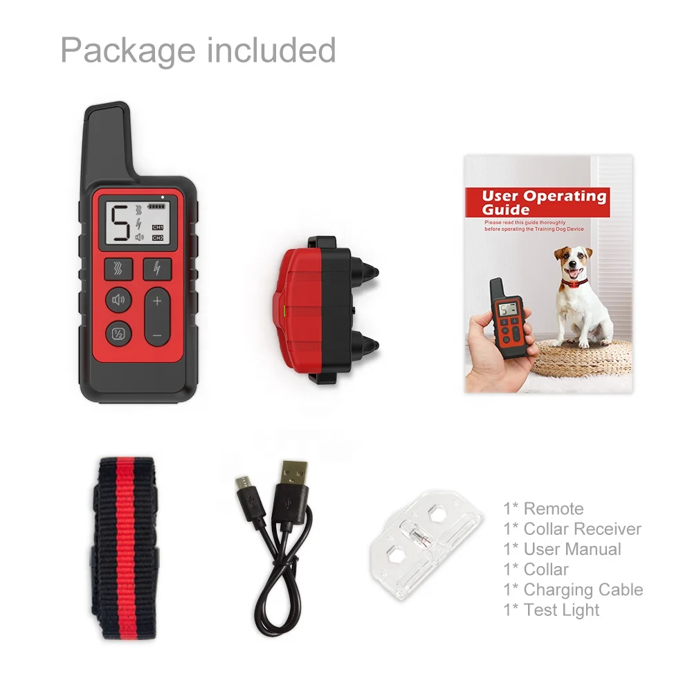 
500 Yard Range Electric Remote Dog Training Collar 