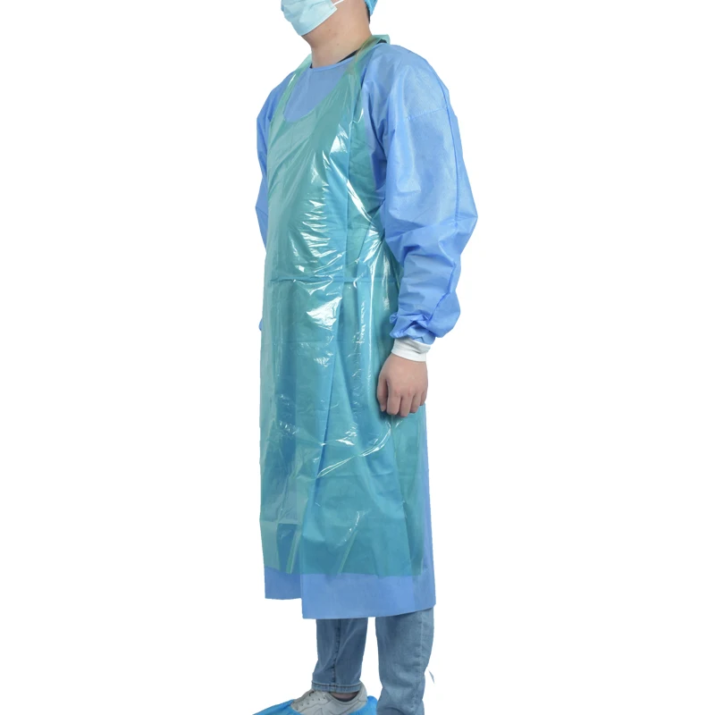 Disposable Waterproof PE Plastic Apron Clear Industrial Ldpe Hdpe Make Up Beauty Salon Apron For Adults Kitchen Cooking cheapest