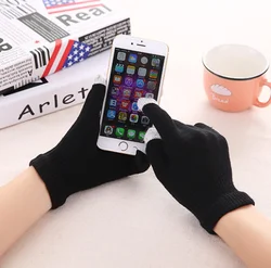 Made of 90% Acrylic and 10% Conductive Fiber Touch Screen Gloves,