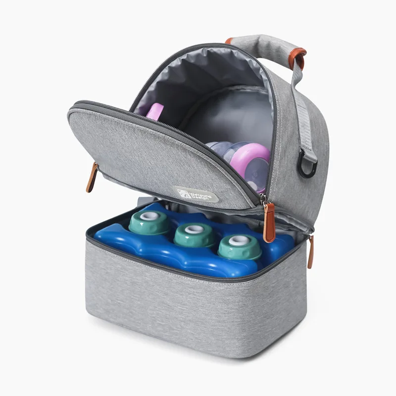 Travel Portable Waterproof Mini Freezer Mommy Breast Milk Cooler Backpack Thermal Insulated Baby Bottle Bag for Breast Pump