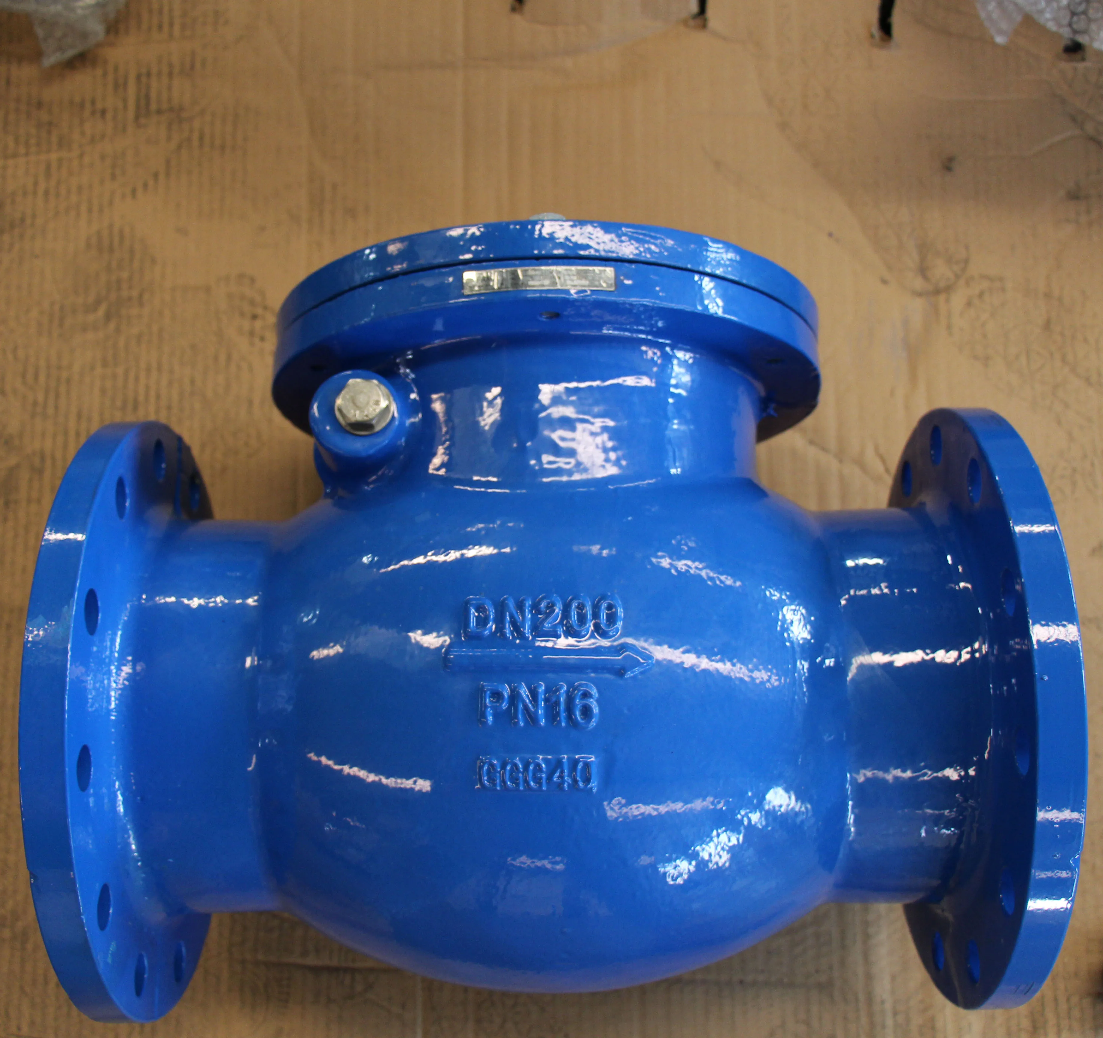 DN50-DN300 DIN 3202 F6 pn16 Ductile Iron water swing check valve
