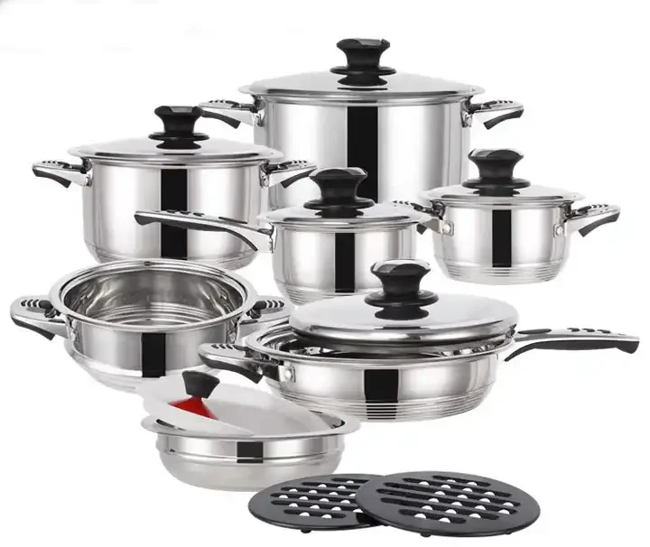 Manufacturer Classical Kitchen Accessories Die Cast Cookware Sets Stainless Steel Induction Cookware Set