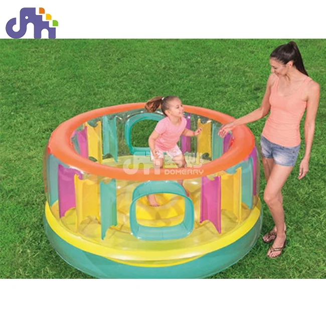 Small size inflatable trampoline family indoor amusement game kids bounce house bouncy