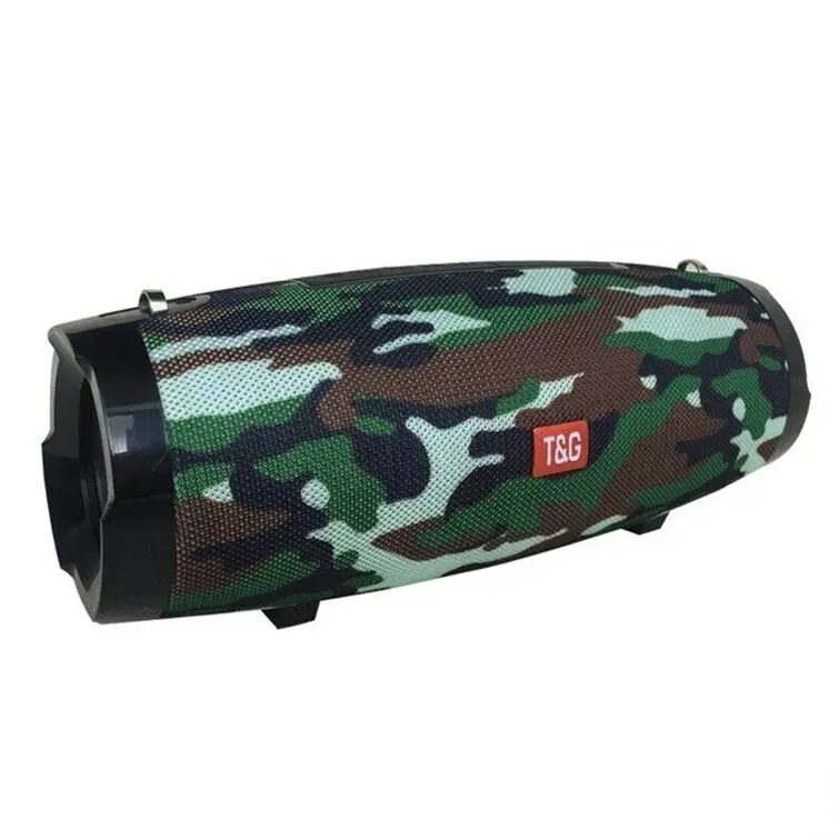Лидер продаж, наружный портативный беспроводной тканевый громкоговоритель TG504 с синими зубьями и ремнем