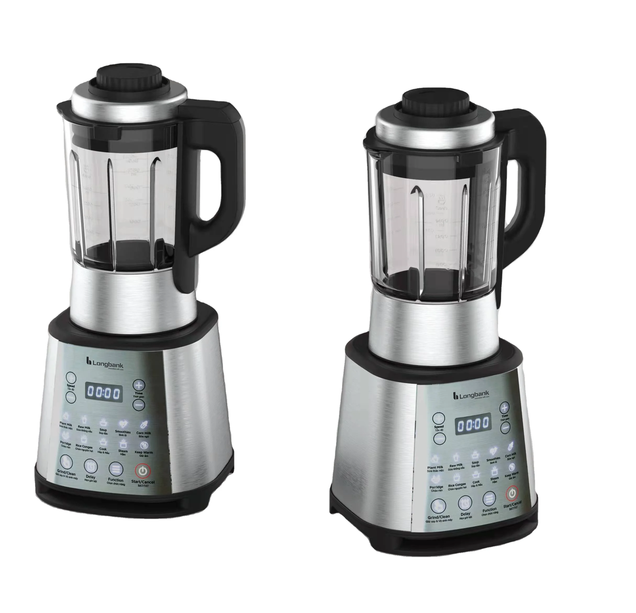 electric kitchen food appliances fruit smoothie soy milk maker machine heating blender mixer stainless steel cooking blender