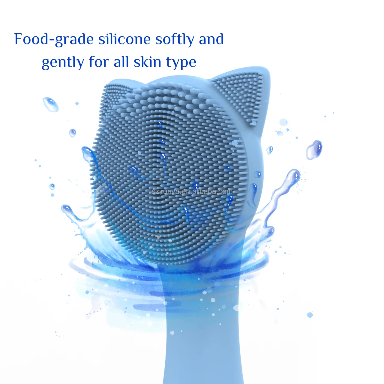 2024 Newest Patent Facial Cleansing Brush Waterproof and Rechargeable Electric  SONIC SILICONE CLEANSING BRUSH