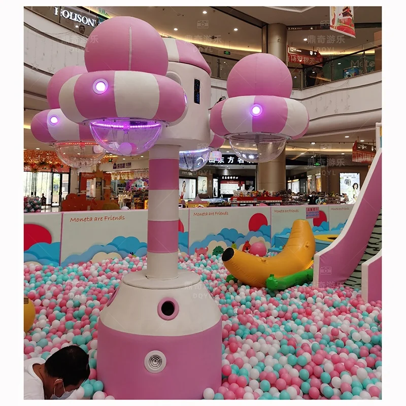 Ball pit walls children commercial indoor playground toys Sprinkle the ball machine Interactive Science Wall