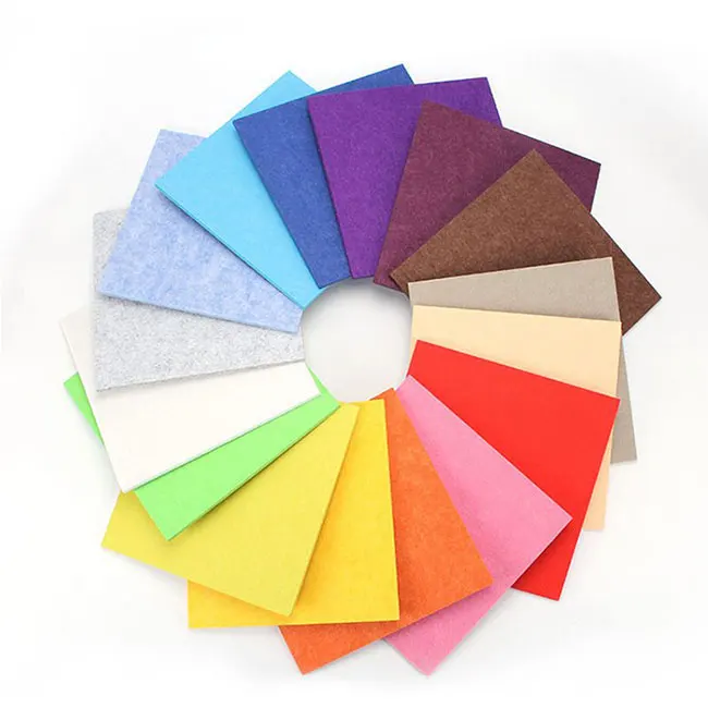 9mm 12mm Eco High Density Polyester Fiber Acoustic Panel PET Felt Sound Absorbing Ceiling Acoustic Panels