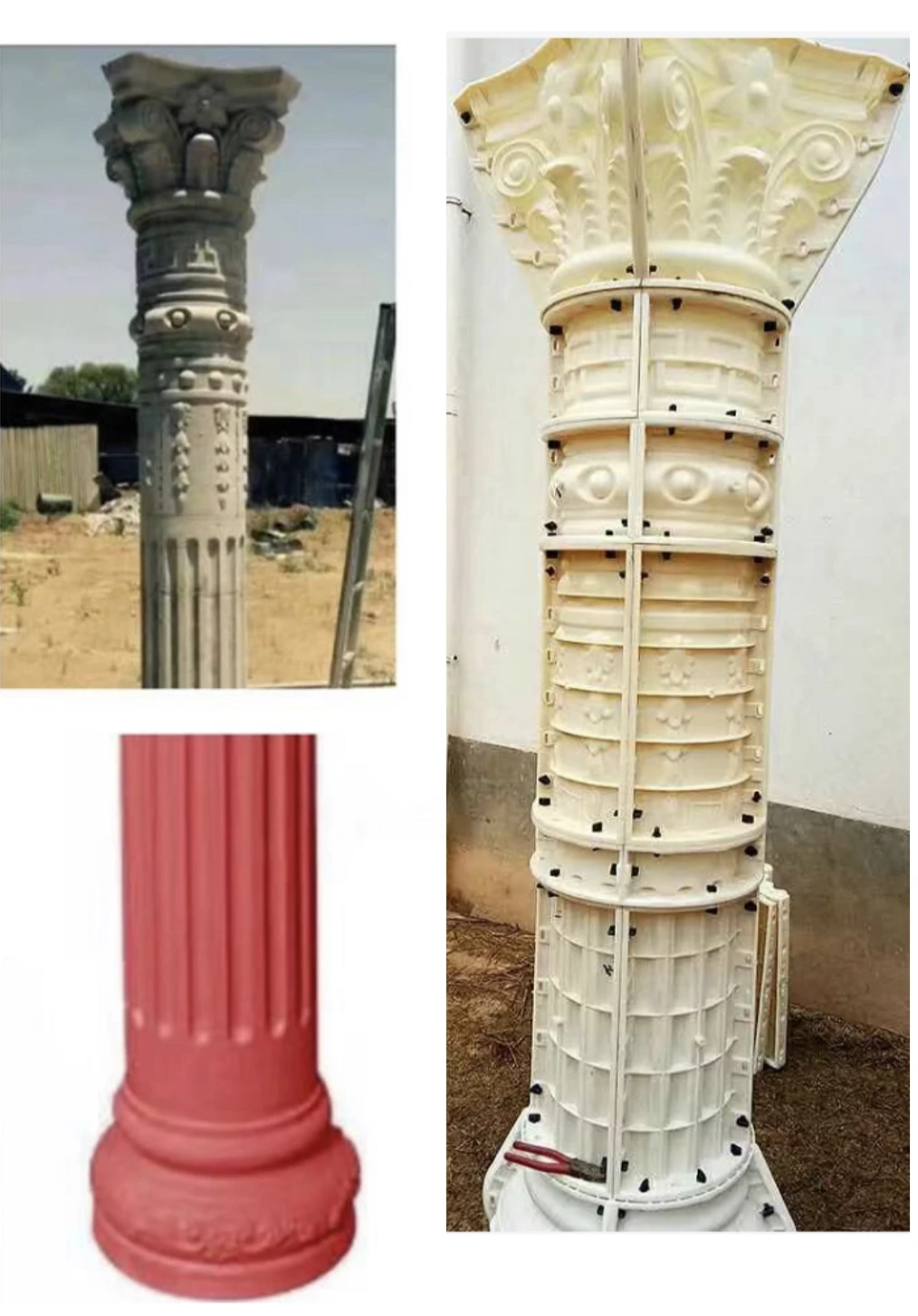 30cm x 300cm vertical stripes roman column molds for sale