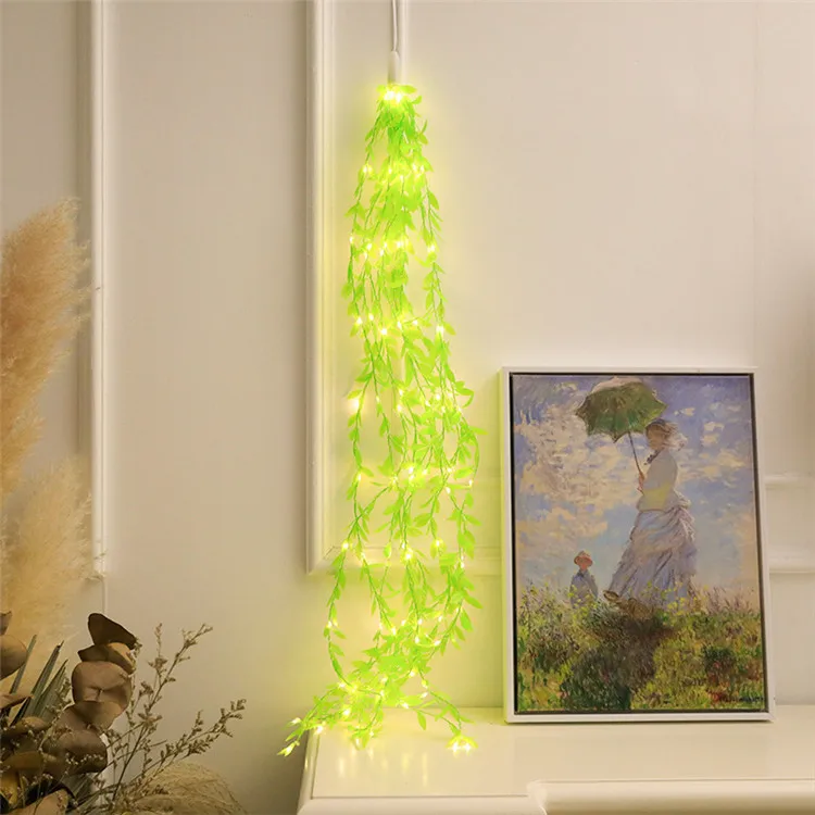 Светодиодная гирлянда из ротанга с солнечной батареей декоративный шнурок пони-хвостом для свадьбы рождественского двора