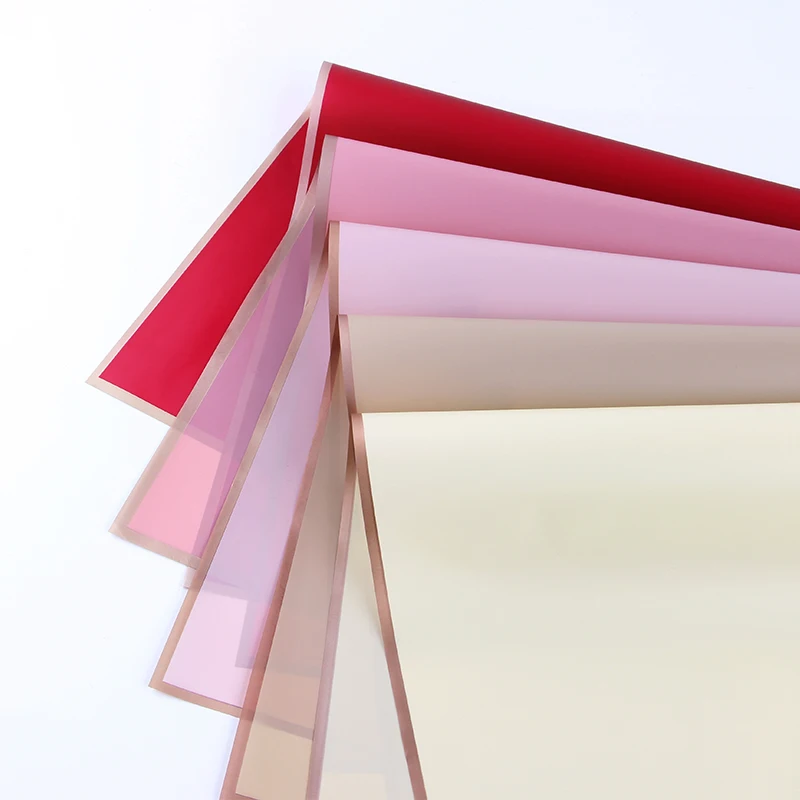 Customized  Logo printed Waterproof Flowers Wrapping Paper