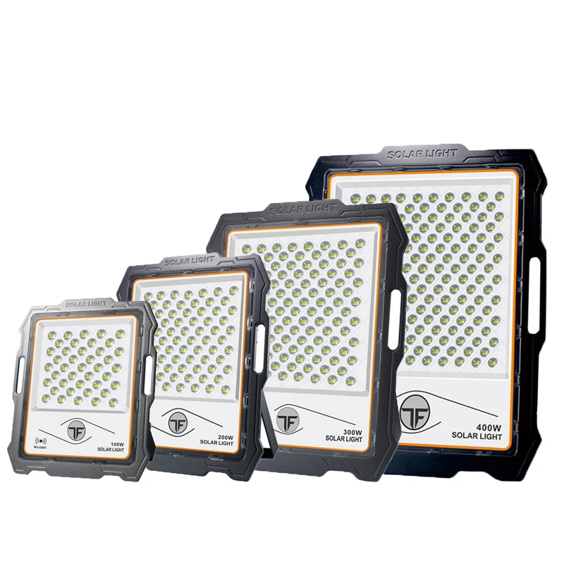 MJ Solar Flood Light Top Sale High Brightness Outdoor with CCTV Camera 100W 200W 300W 400W 600W LED Aluminum Lifepo4 Battery 80