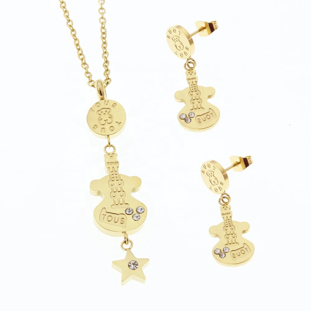 
Fashion Cute Jewelry Sets hollow animal Shaped pendant Necklace Stainless Steel Women jewelry 